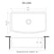 Ruvati 33 inch Fireclay Biscuit Farmhouse Kitchen Sink Bow Front Curved Apron Single Bowl RVL2398BS - alternate 6